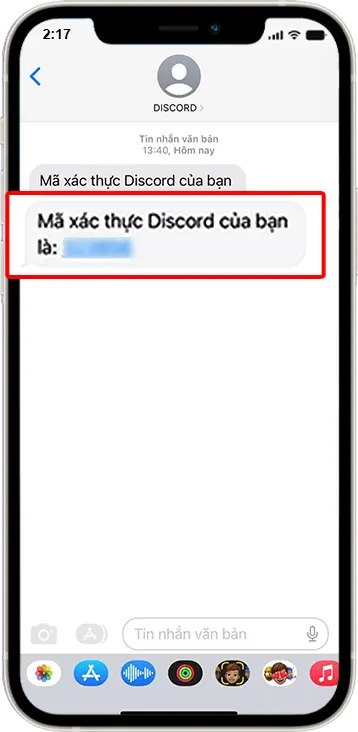 Bước 5: Nhập mã OTP để xác minh.